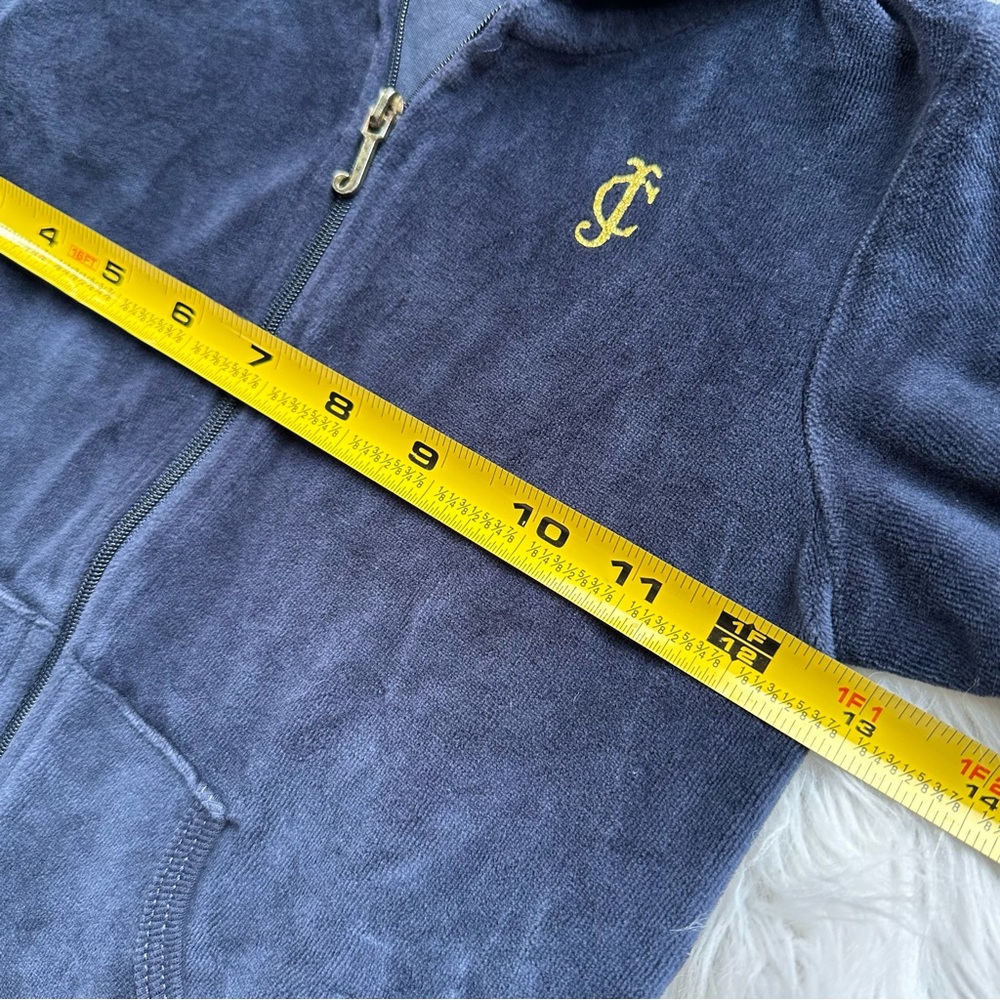 Juicy Couture • Kids Velour Bling Glitter Track Hacket Hoodie - Picture 5 of 12